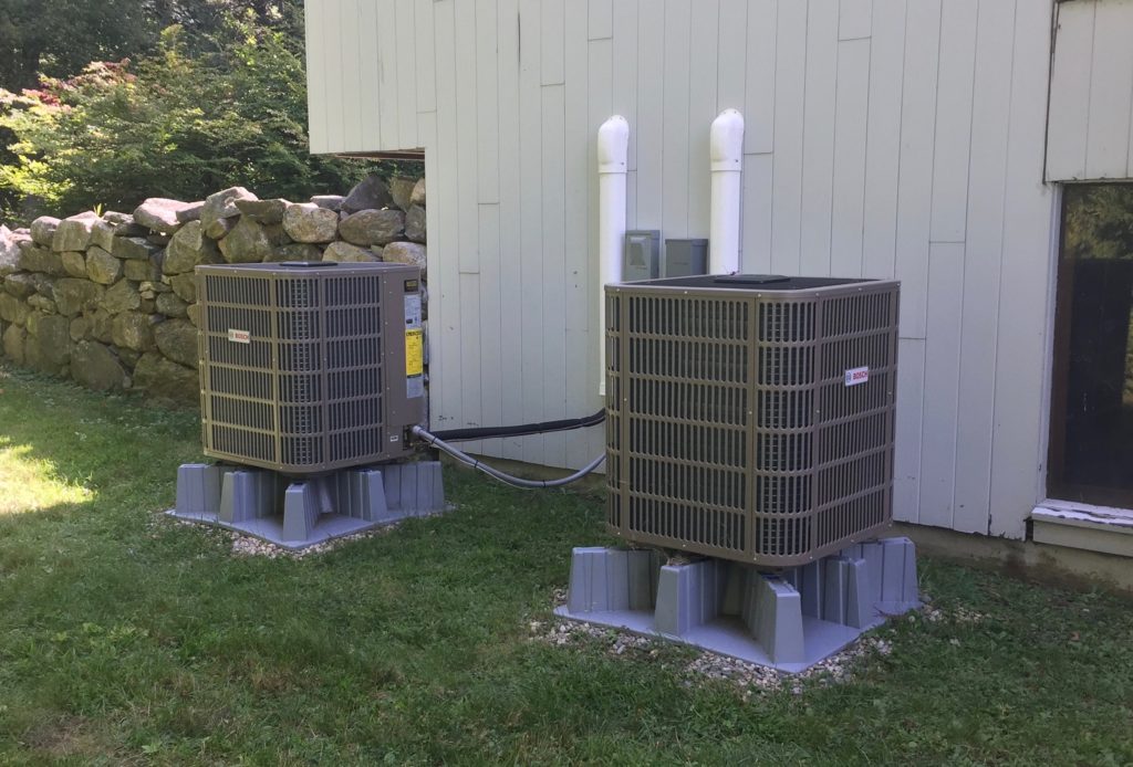 Our Bosch heat pumps replaced our ancient AC units. They fit into the same space and electrical breakers as the old AC units. They are saving us about $3,000 a year in heating oil, even after the extra electricity they take.